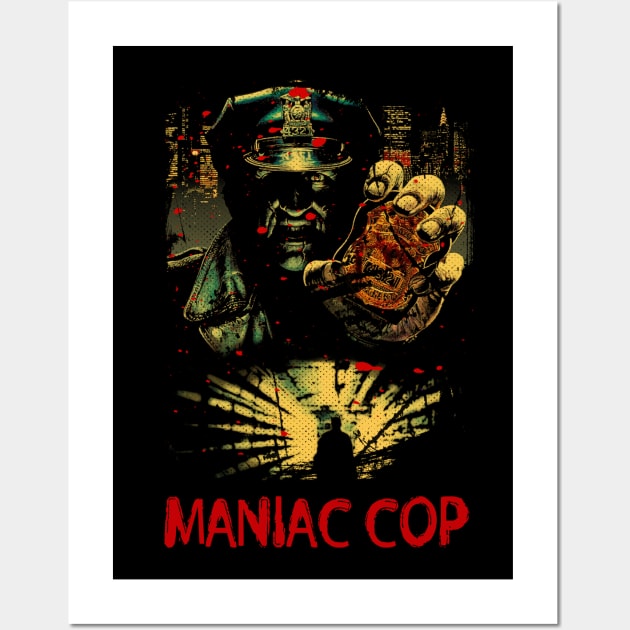 Walking Nightmare The Maniac Cop Slasher Shirt Wall Art by alex77alves